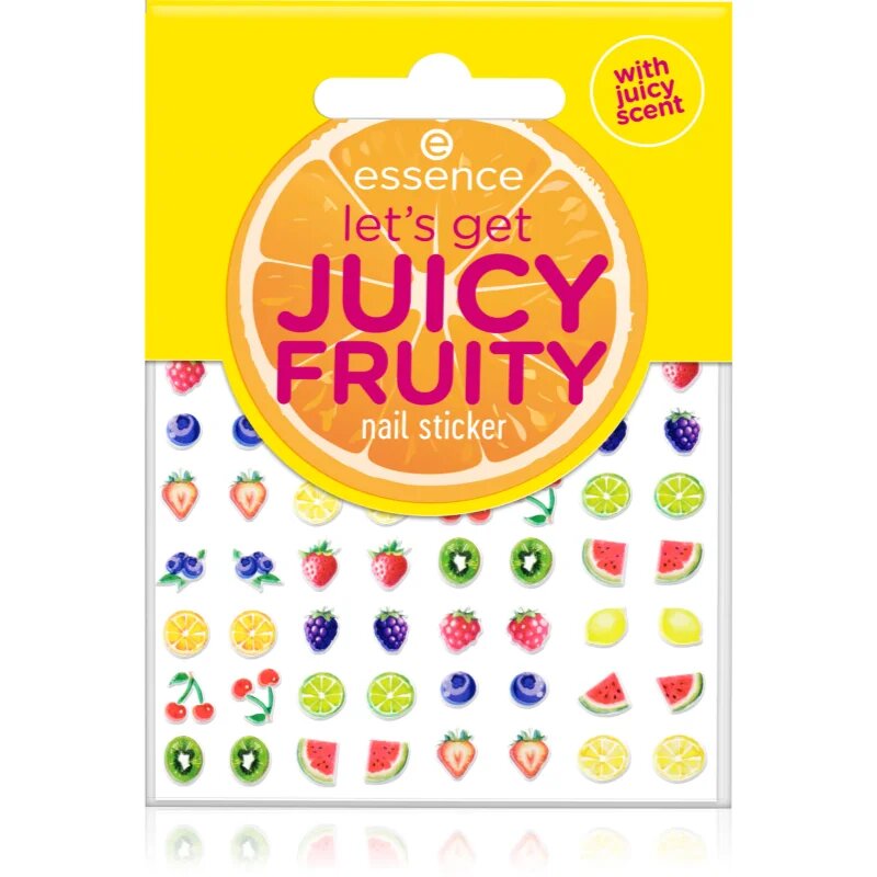 essence let's get JUICY FRUITY nalepke za nohte 56 kos