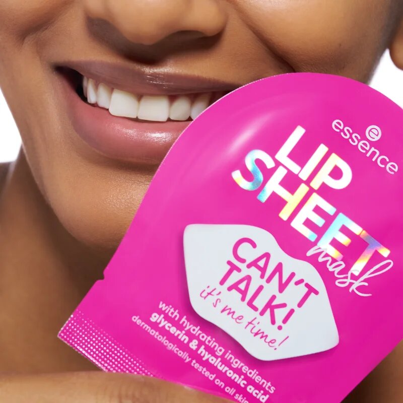 essence LIP SHEET maska iz platna za ustnice 01 CAN`T TALK! 1 kos