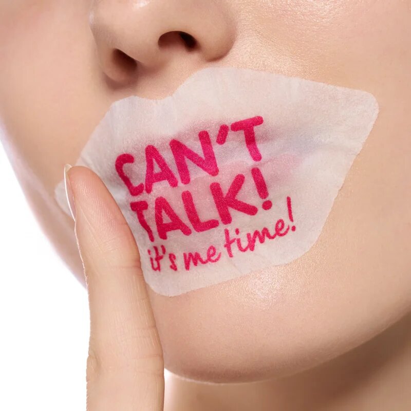 essence LIP SHEET maska iz platna za ustnice 01 CAN`T TALK! 1 kos