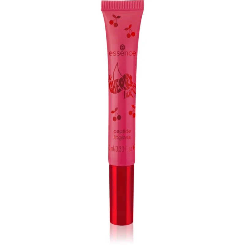 essence SO CHERRY happy sijaj za ustnice s peptidi odtenek 01 Cherry On Top 10 ml