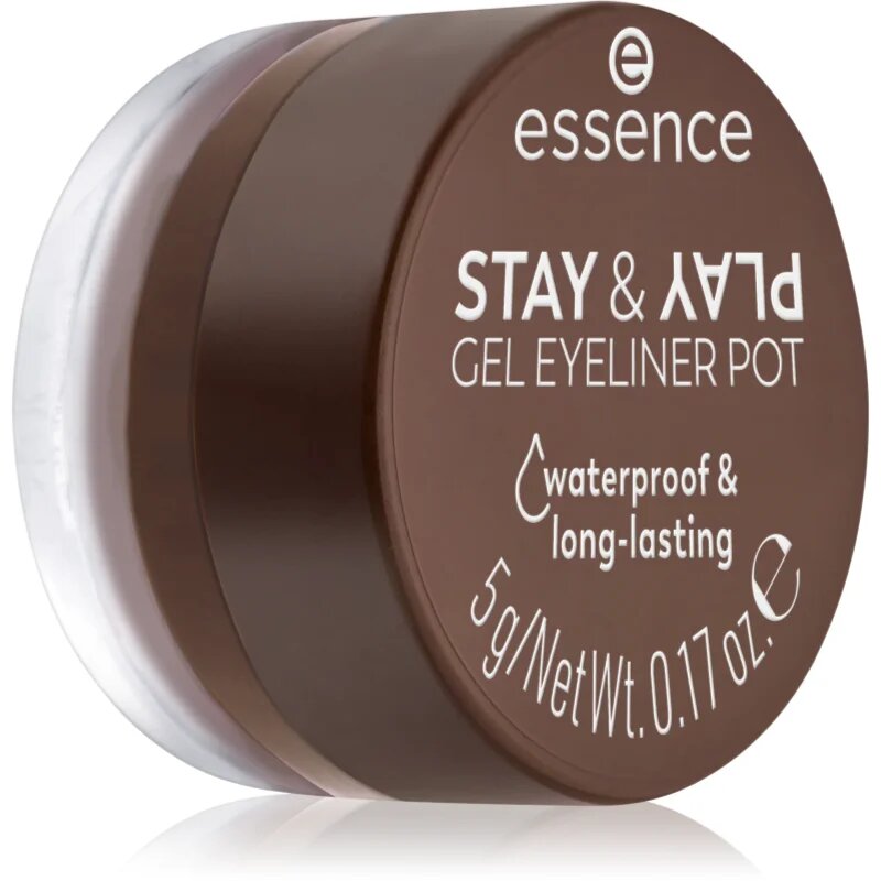 essence STAY & PLAY tekoče črtalo za oči odtenek 02 Brown 5 g