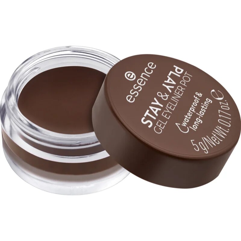 essence STAY & PLAY tekoče črtalo za oči odtenek 02 Brown 5 g