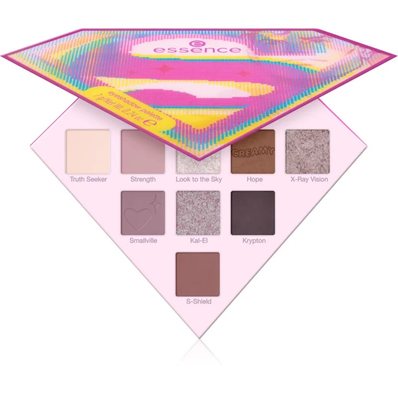 essence Superman paleta senčil za oči odtenek 01 Find your power 7 g