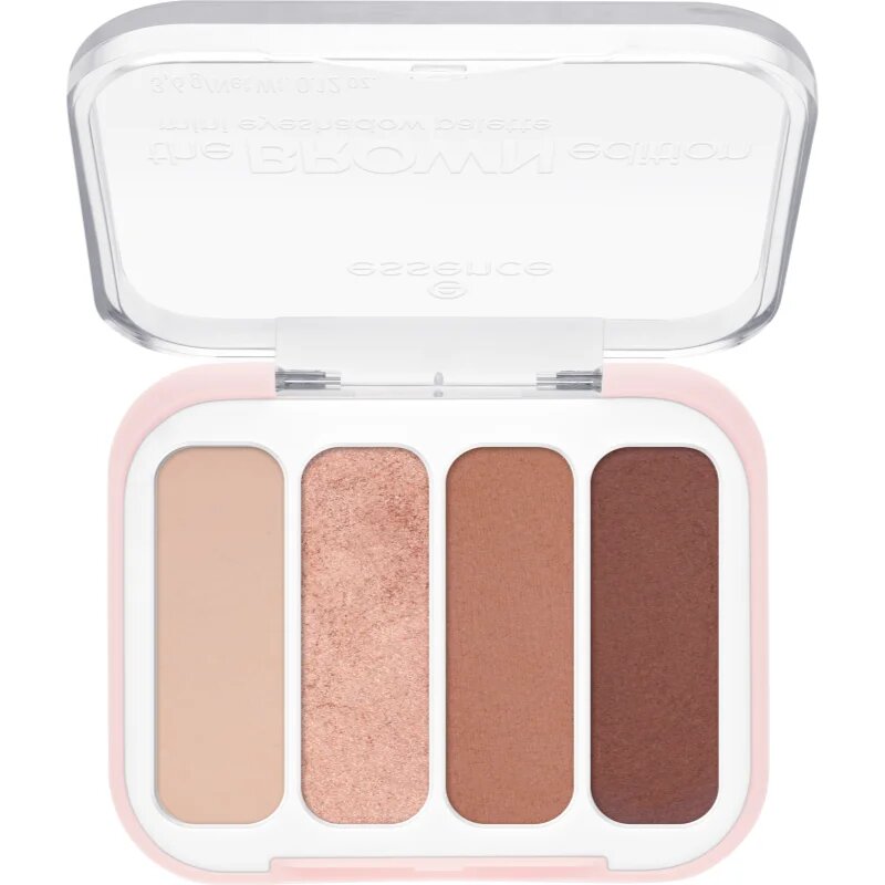 essence The Brown Edition paleta senčil za oči mini 3.6 g