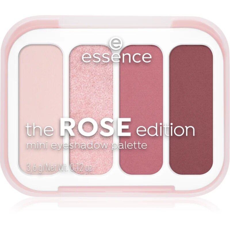 essence The Rose Edition paleta senčil za oči mini 3.6 g