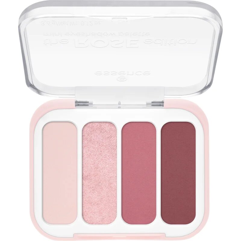 essence The Rose Edition paleta senčil za oči mini 3.6 g