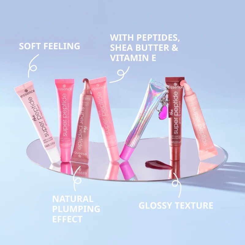 essence the super peptide glossy lip treatment balzam za ustnice odtenek 07 Sugardorable! 10 ml