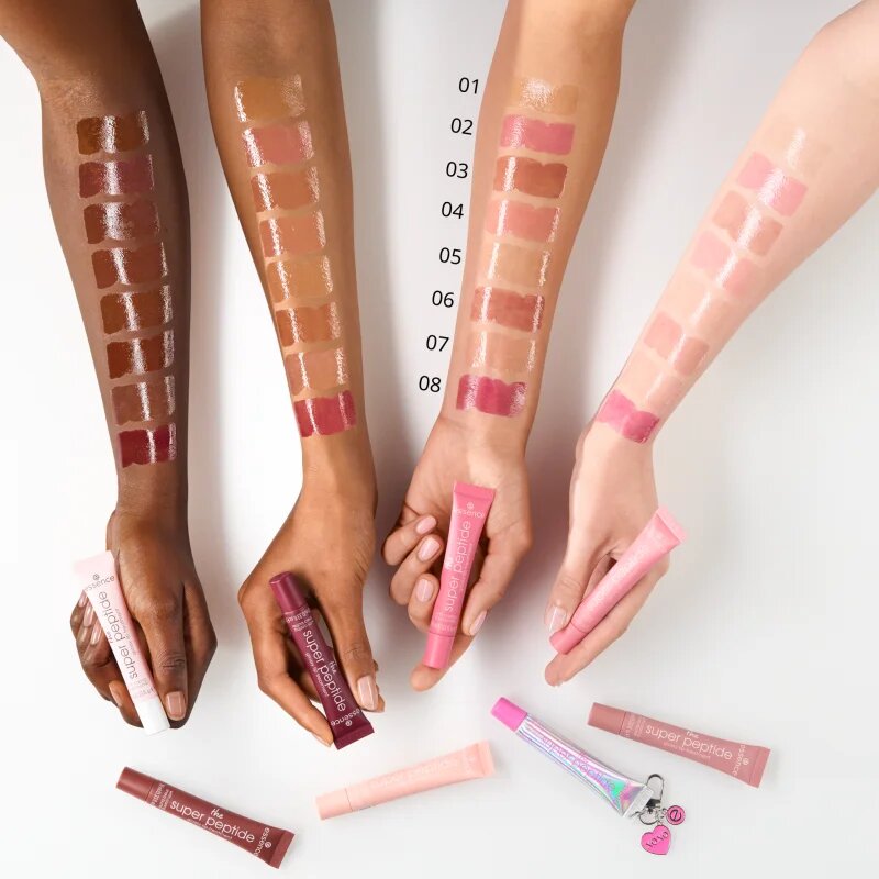 essence the super peptide glossy lip treatment balzam za ustnice odtenek 08 Cherrylicious! 10 ml
