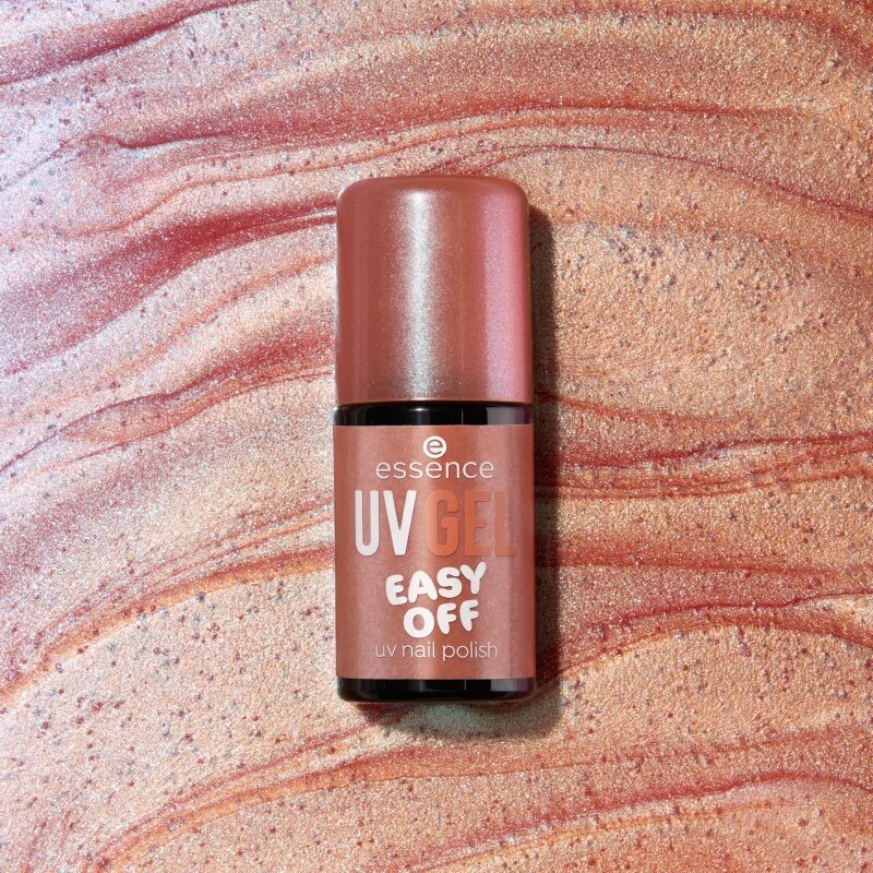 essence UV GEL EASY OFF gel lak za nohte z uporabo UV/LED lučke odtenek 102 - sparkling seashell 5 ml