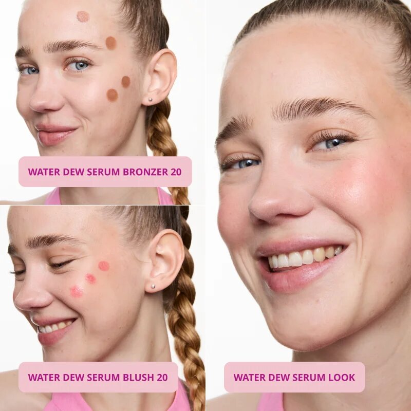 essence water DEW SERUM BRONZER tekoči bronzer s posvetlitvenim učinkom odtenek 30 Spritz Glow 3.5 ml