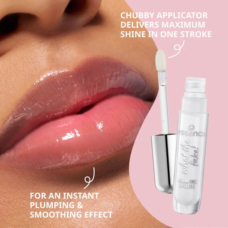 essence WHAT THE FAKE! sijaj za ustnice za večji volumen odtenek 101 Main Squeeze 4 ml