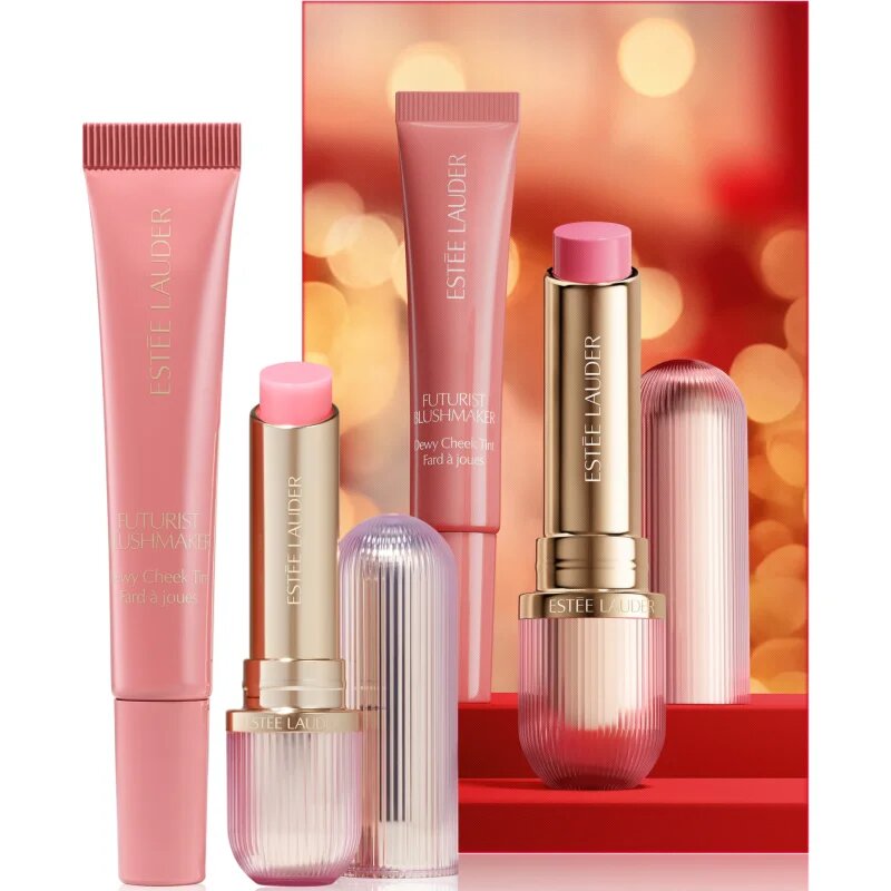 Estée Lauder Holiday Rosy Reception Futurist Blush & Balm Set darilni set čokolade za ustnice
