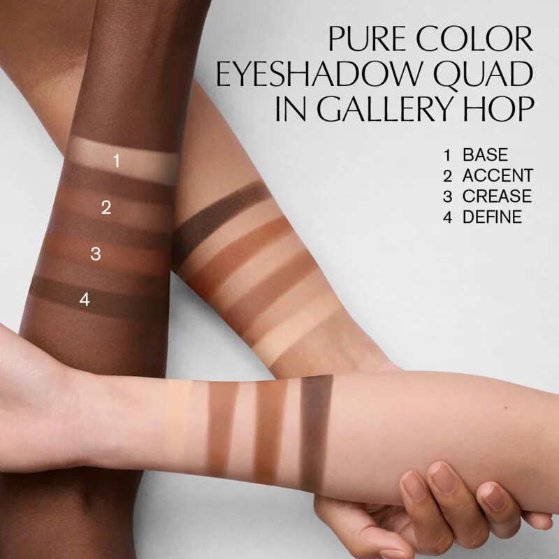 Estée Lauder Pure Color The Essential Eyeshadow Quad paleta senčil za oči z aplikatorjem odtenek Gallery Hop 4 g