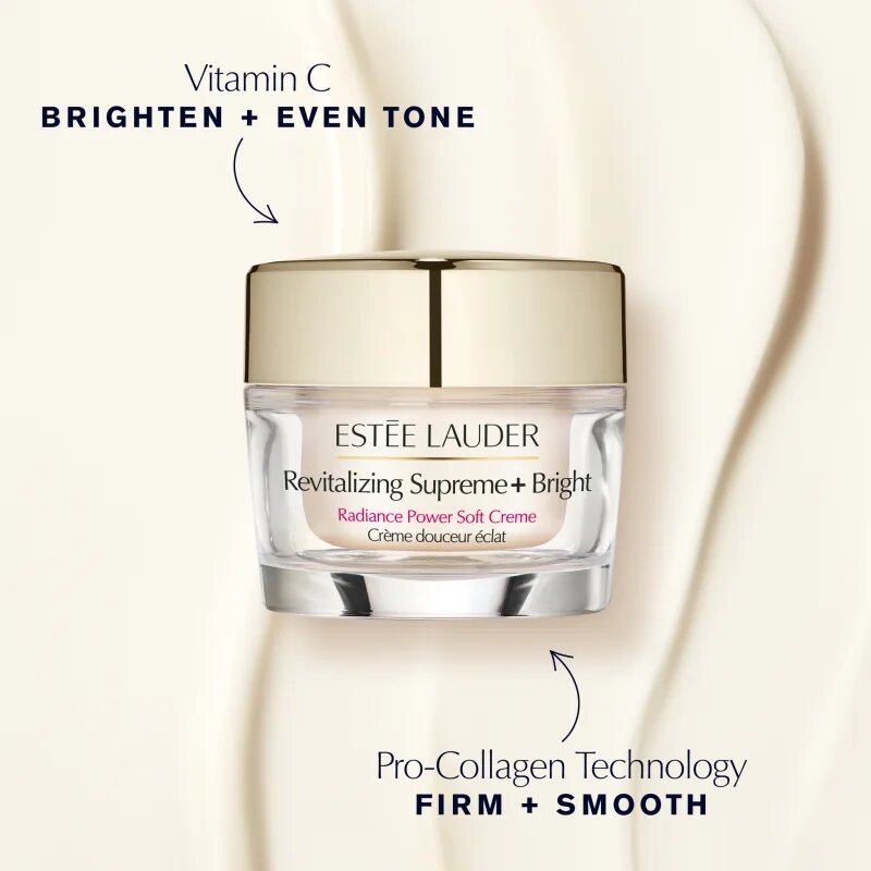 Estée Lauder Revitalizing Supreme+ Bright Radiance Power Soft Creme revitalizacijska krema za obraz za posvetlitev in zgladitev kože 50 ml