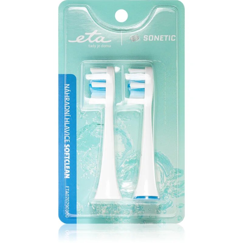 ETA Sonetic SoftClean 0707 90300 nadomestne glave za zobno ščetko For x707 2 kos