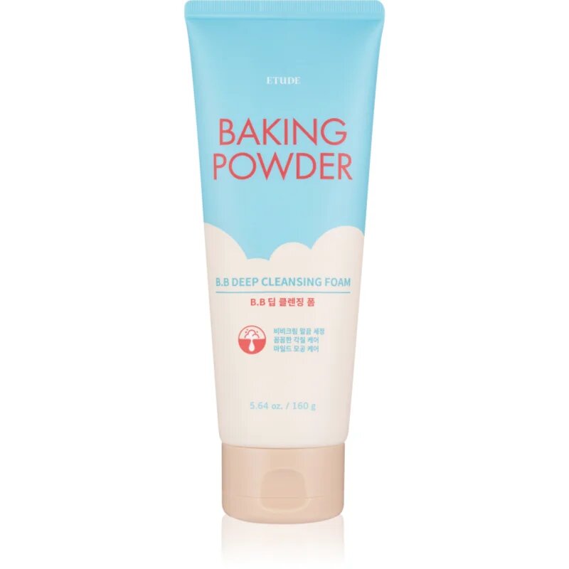 ETUDE Baking Powder globinsko čistilna kremasta pena s piling učinkom 160 g