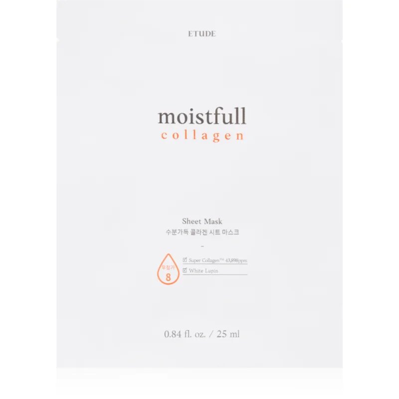 ETUDE Moistfull Collagen vlažilna tekstilna maska s kolagenom 25 ml
