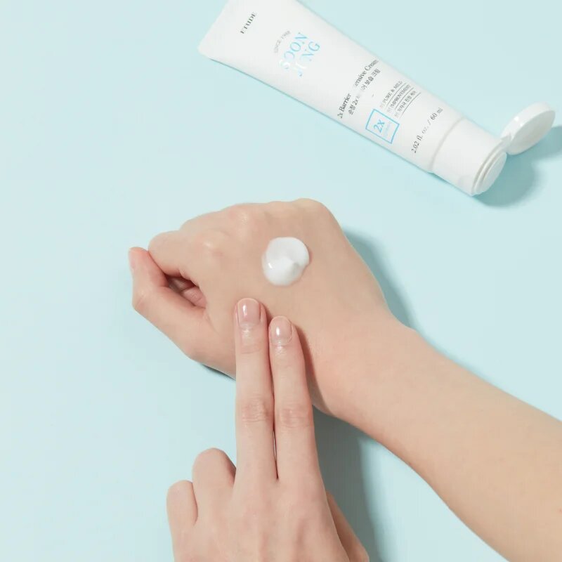 ETUDE SoonJung 2x Barrier Intensive Cream intenzivno vlažilna krema za obnovo kožne pregrade za obnovo kožne pregrade 60 ml