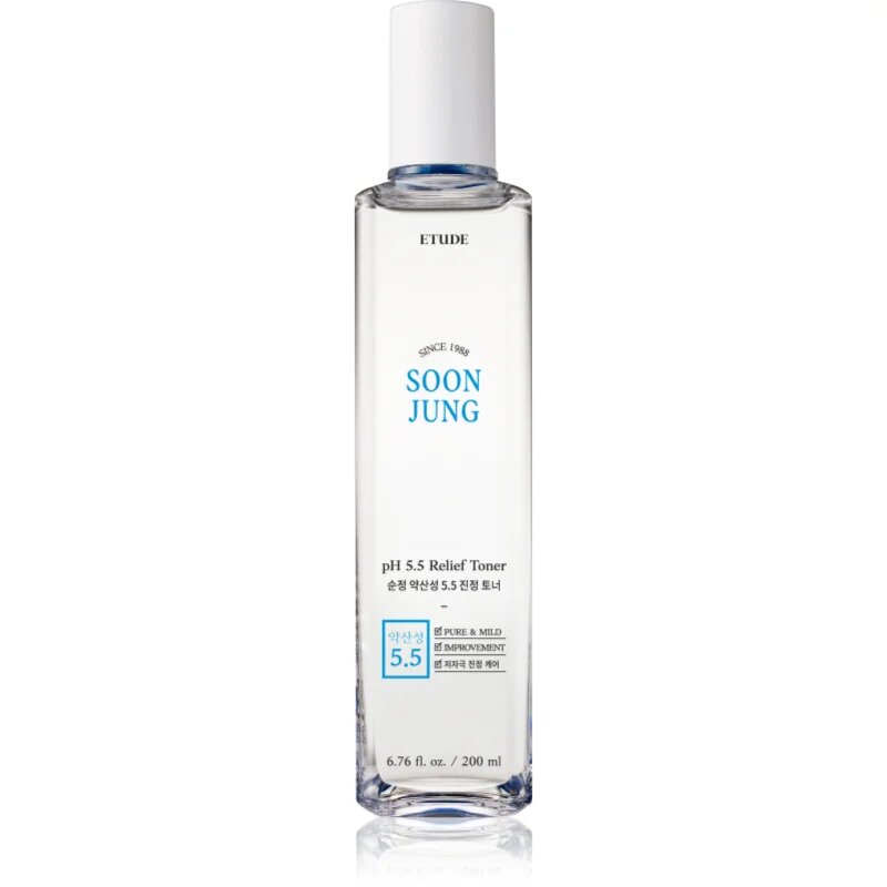 ETUDE SoonJung pH 5.5 Relief Toner pomirjajoči tonik za obraz za regeneracijo in obnovo kože obraza 200 ml