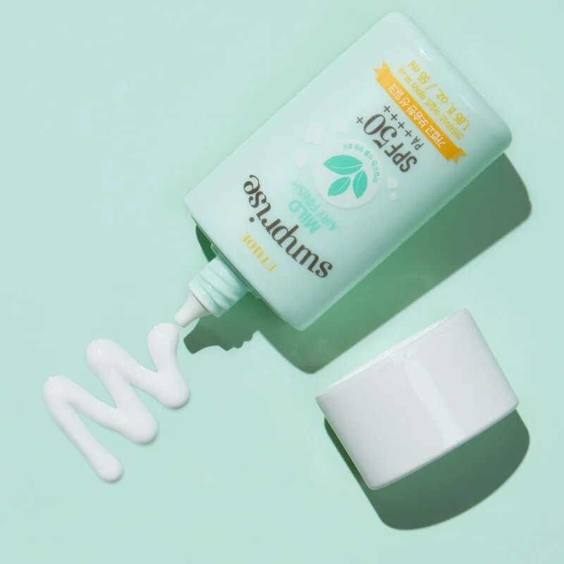 ETUDE Sunprise Mild Airy Finish mineralni zaščitni fluid za obraz SPF 50+ 55 ml