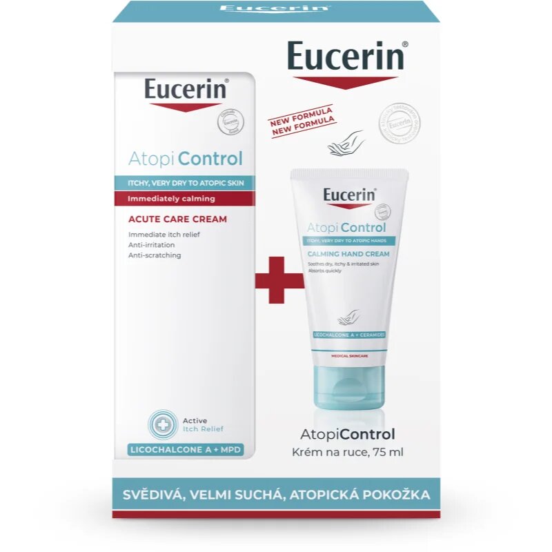 Eucerin AtopiControl Acute darilni set za suho in srbečo kožo
