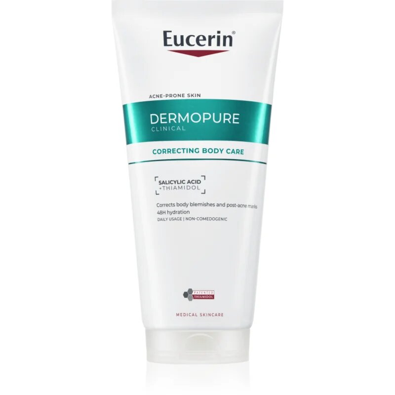 Eucerin DermoPure Clinical Correcting Body Care krema za telo proti nepravilnostim na aknasti koži 200 ml