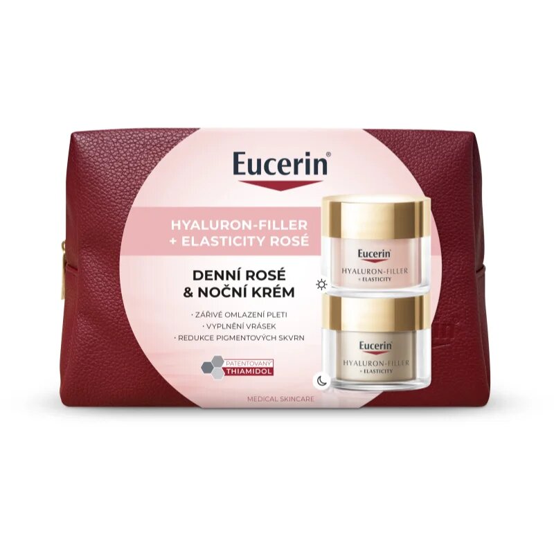 Eucerin Hyaluron-Filler + Elasticity Rosé darilni set za zrelo kožo