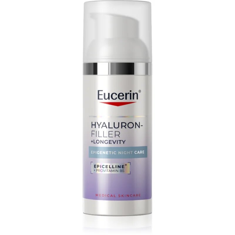 Eucerin Hyaluron-Filler + Longevity Epigenetic night care nočna krema proti vsem znakom staranja 50 ml