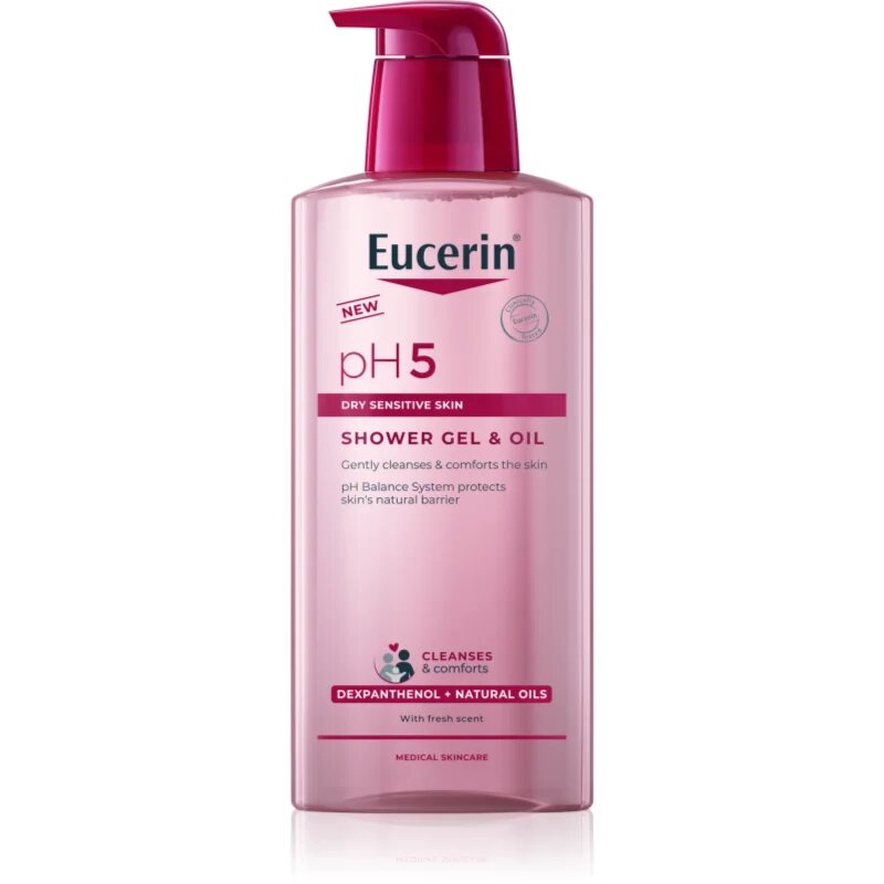 Eucerin pH5 Shower Gel & Oil pomirjajoči gel za tuširanje 400 ml