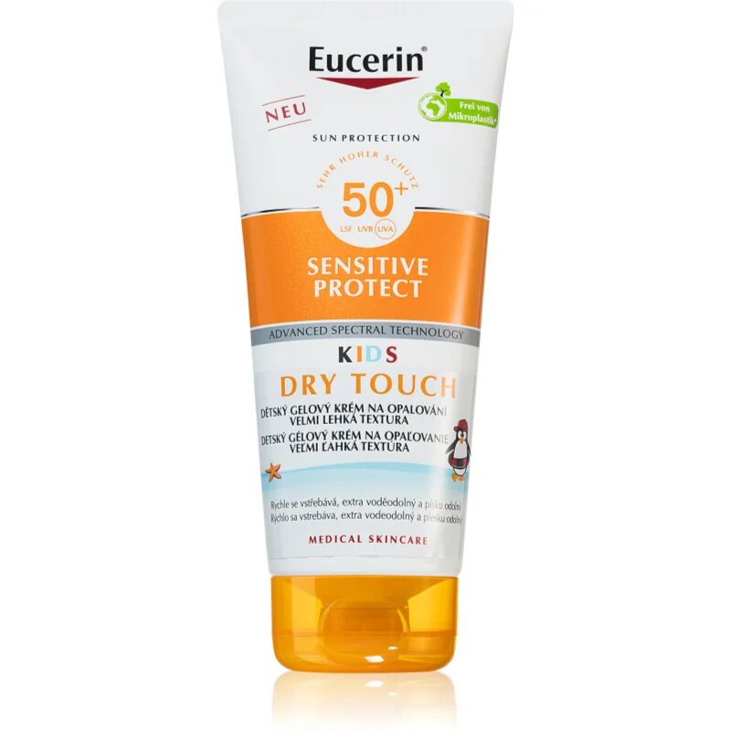 Eucerin Sun Kids Sensitive Protect Gel-Cream SPF50+ krema za otroke za sončenje SPF 50+ 200 ml