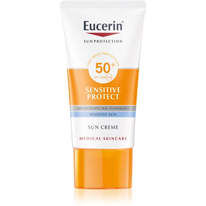 Eucerin Sun Sensitive Protect zaščitna krema za obraz SPF 50+ 50 ml