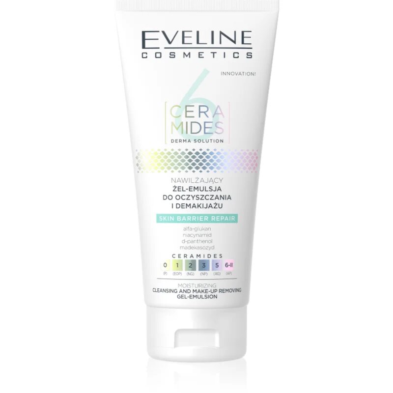 Eveline Cosmetics 6 Ceramides gelasta emulzija za globinsko čiščenje 150 ml