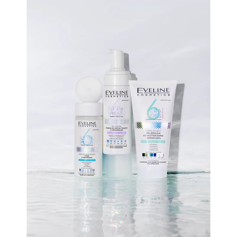 Eveline Cosmetics 6 Ceramides gelasta emulzija za globinsko čiščenje 150 ml