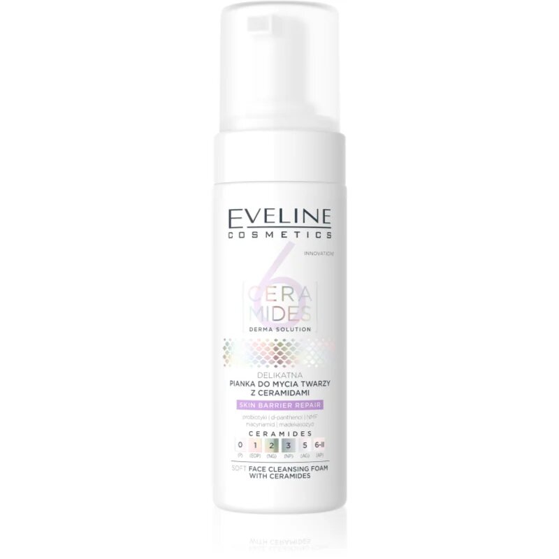 Eveline Cosmetics 6 Ceramides globinsko čistilna pena s ceramidi 150 ml