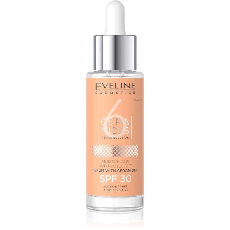 Eveline Cosmetics 6 Ceramides zaščitni serum za suho in občutljivo kožo SPF 30 30 ml