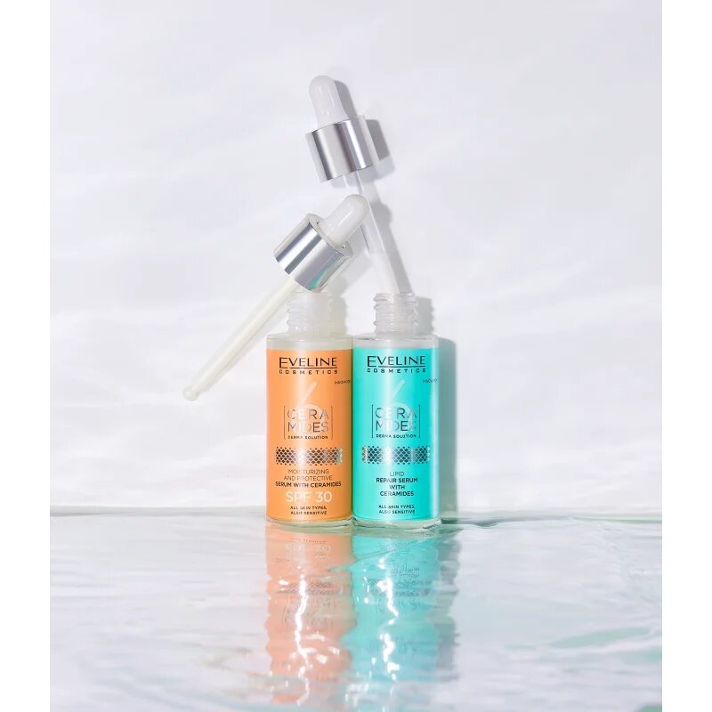 Eveline Cosmetics 6 Ceramides zaščitni serum za suho in občutljivo kožo SPF 30 30 ml