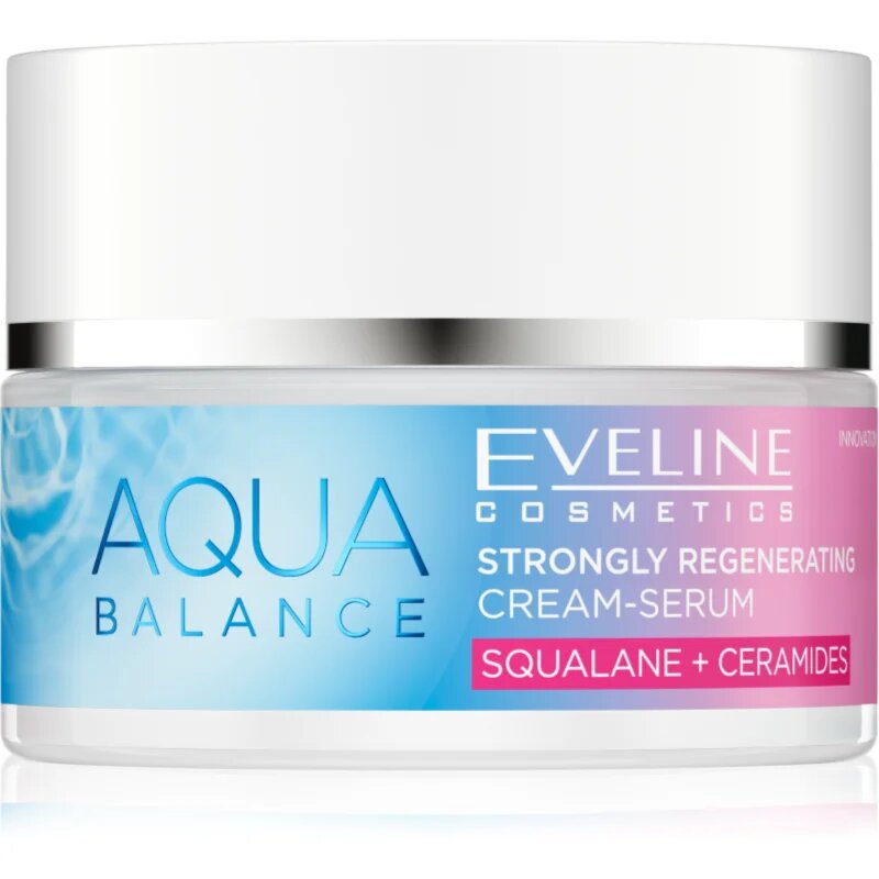 Eveline Cosmetics Aqua Balance Squalane + Ceramides intenzivna regeneracijska krema z vlažilnim učinkom 50 ml