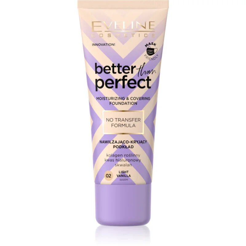 Eveline Cosmetics Better than Perfect Foundation prekrivni tekoči puder z vlažilnim učinkom odtenek 02 Light Vanilla Warm 30 ml