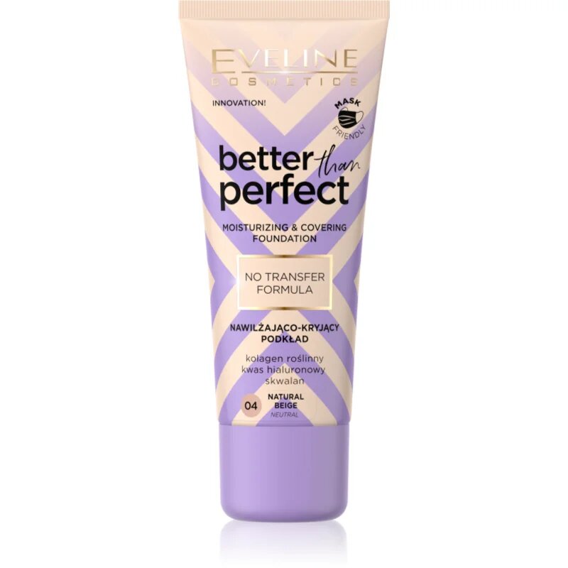Eveline Cosmetics Better than Perfect Foundation prekrivni tekoči puder z vlažilnim učinkom odtenek 04 Natural Beige Neutral 30 ml