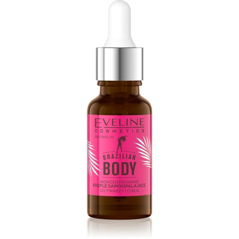Eveline Cosmetics Brazilian Body samoporjavitvene kapljice za obraz in telo 18 ml