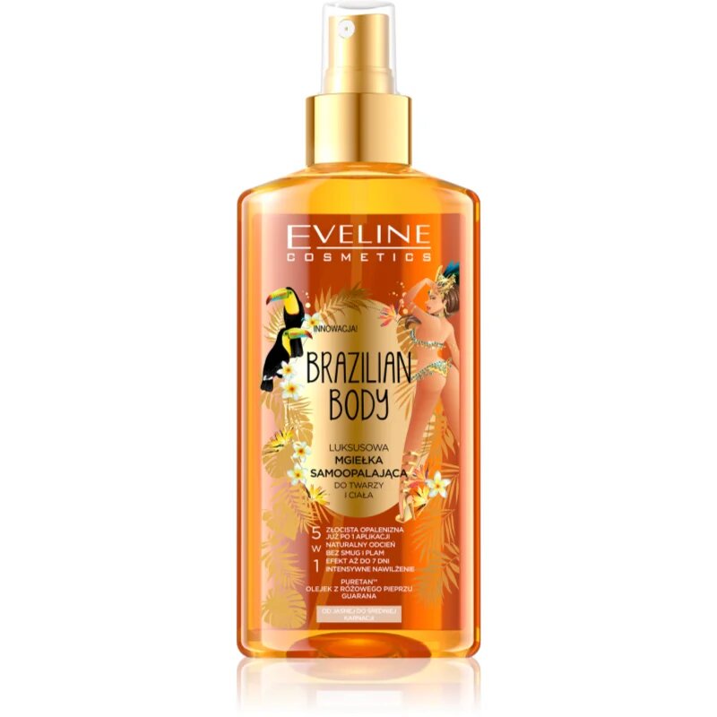 Eveline Cosmetics Brazilian Body samoporjavitveno pršilo z bronz učinkom za naraven videz 150 ml