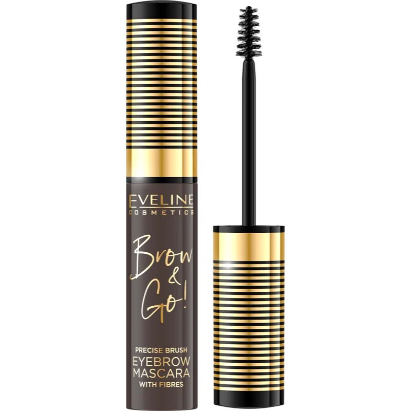 Eveline Cosmetics Brow & Go! maskara za obrvi odtenek 02 Dark 6 ml