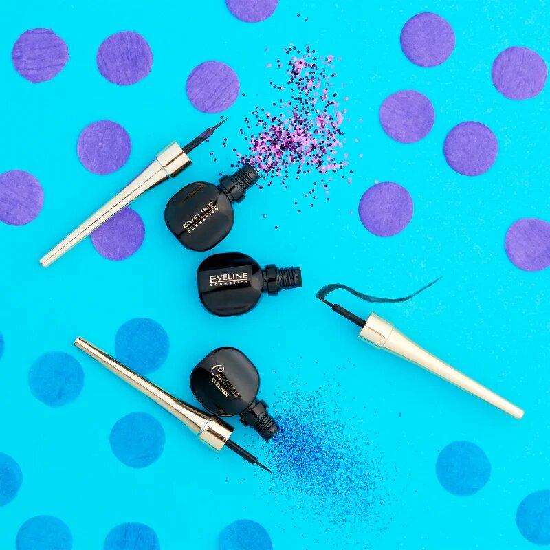 Eveline Cosmetics Celebrities tekoče črtalo za oči odtenek Black 3 ml