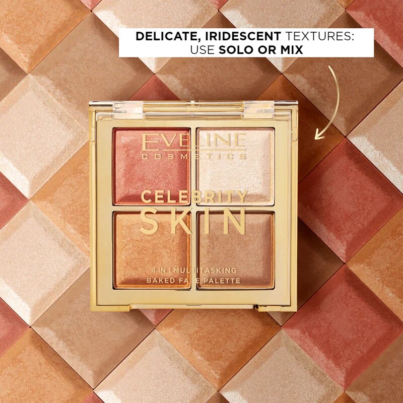 Eveline Cosmetics Celebrity Skin paleta za konture obraza 4 v 1 16 g