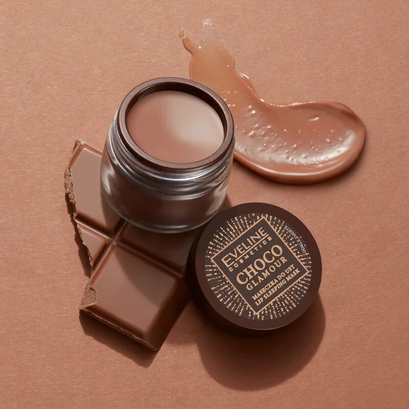 Eveline Cosmetics Choco Glamour nočna regeneracijska maska za ustnice 12 ml