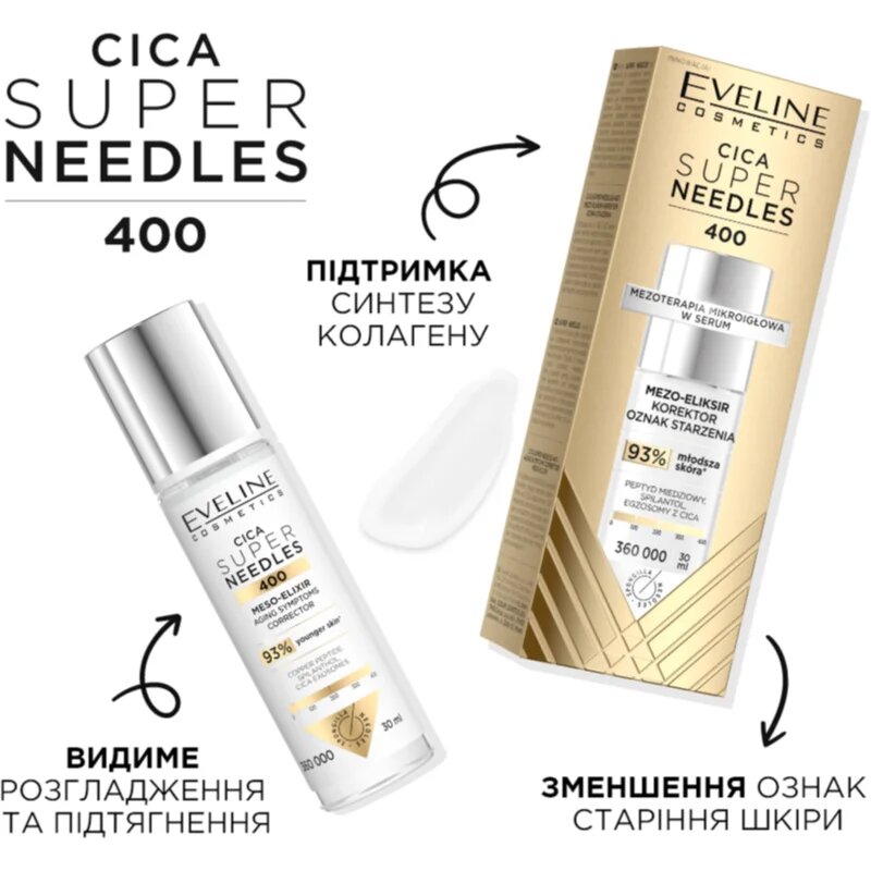 Eveline Cosmetics Cica Super Needles 400 korektor za gube 30 ml