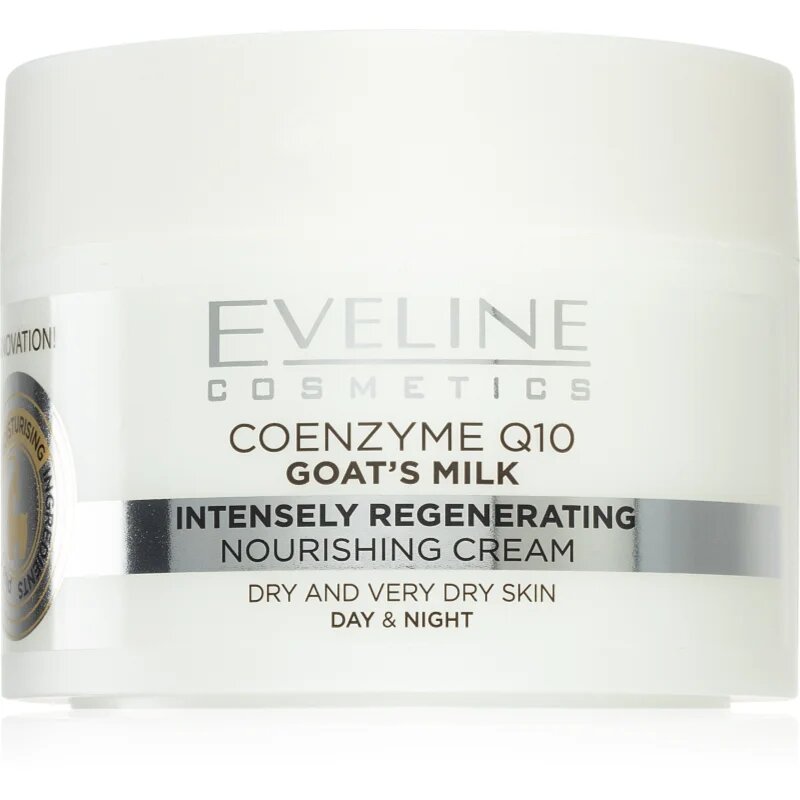 Eveline Cosmetics Coenzym Q10 & Goat's Milk vlažilna krema za obraz s kozjim mlekom 50 ml