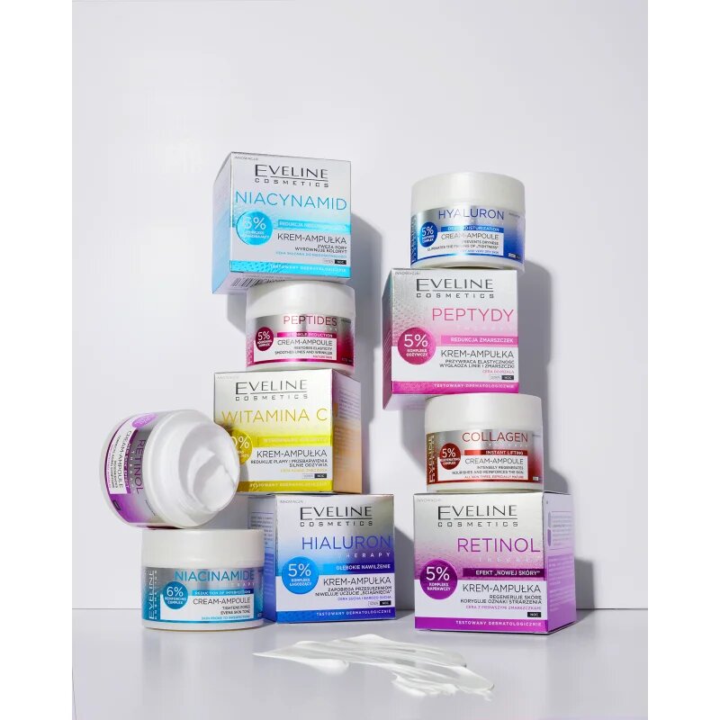 Eveline Cosmetics Cream-Ampoule Hyaluron intenzivno vlažilna krema 50 ml