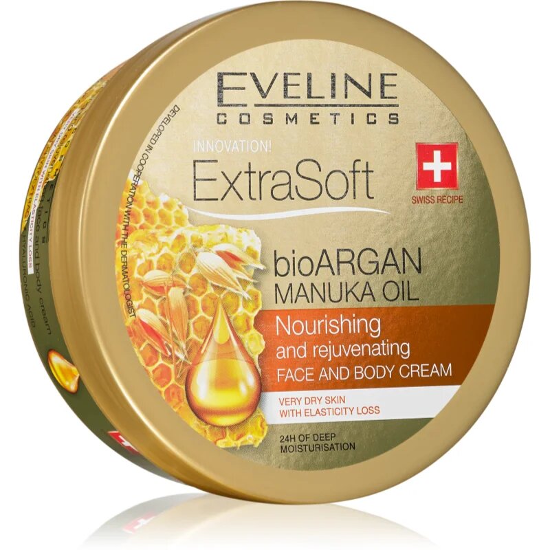 Eveline Cosmetics Extra Soft vlažilna krema za obraz in telo z arganovim oljem 175 ml