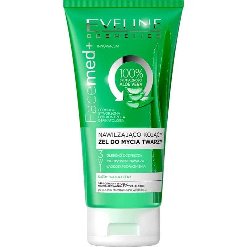 Eveline Cosmetics FaceMed+ vlažilni čistilni gel z aloe vero 150 ml
